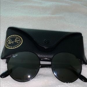 Black, Circle Ray-Ban Sunglasses